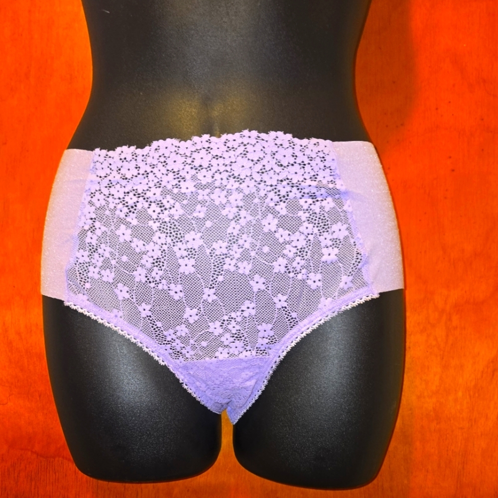 Victoria's Secret Purple Lace High-Waisted Panties